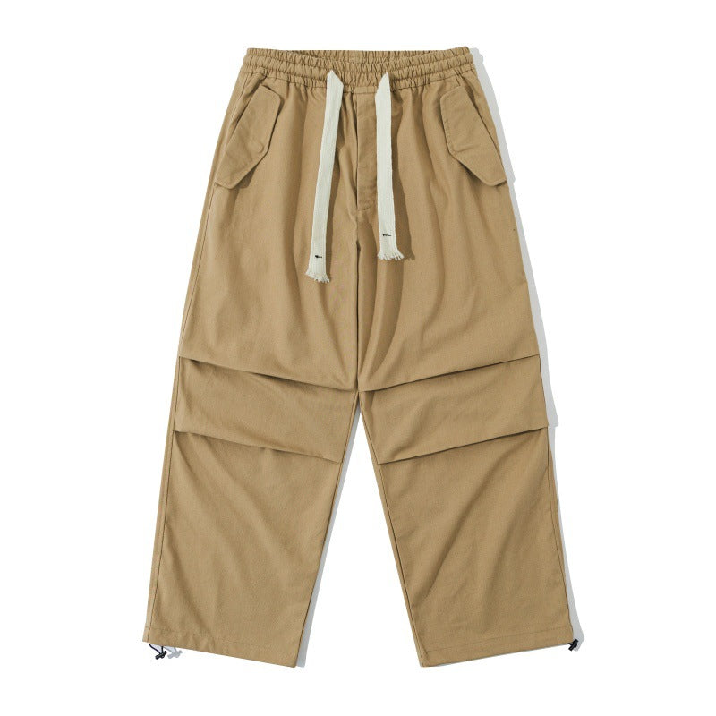 Unisex Weite Utility-Cargohose mit elastischem Bund, Kordelzug und verstellbarem Saum Shop Nory