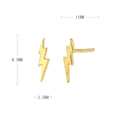 Damen Ohrstecker im trendigen Blitzdesign Shop Nory