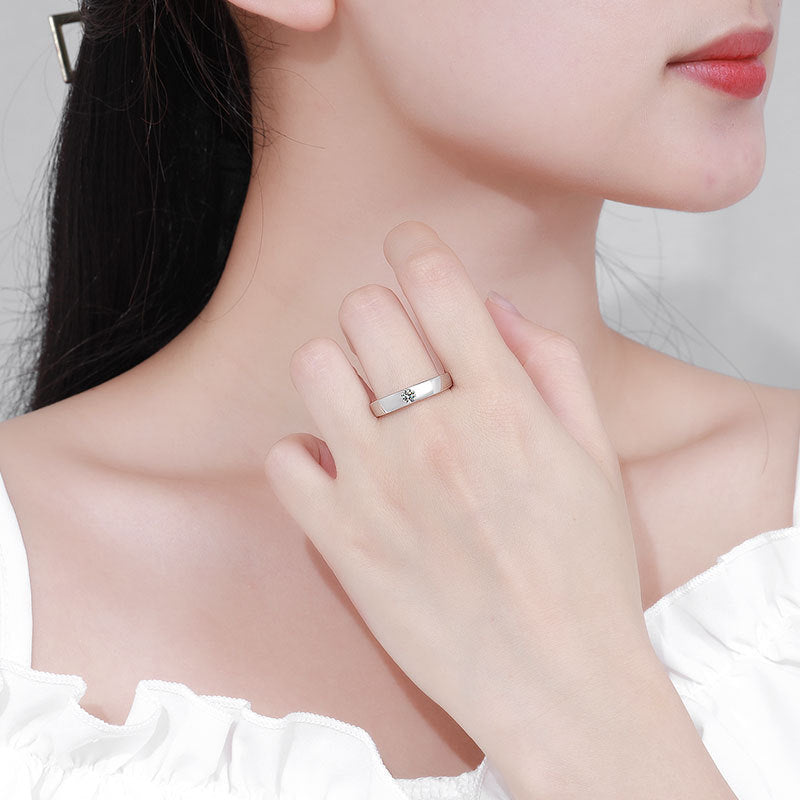 Damen Moderner Ring mit edlem Kristall Shop Nory