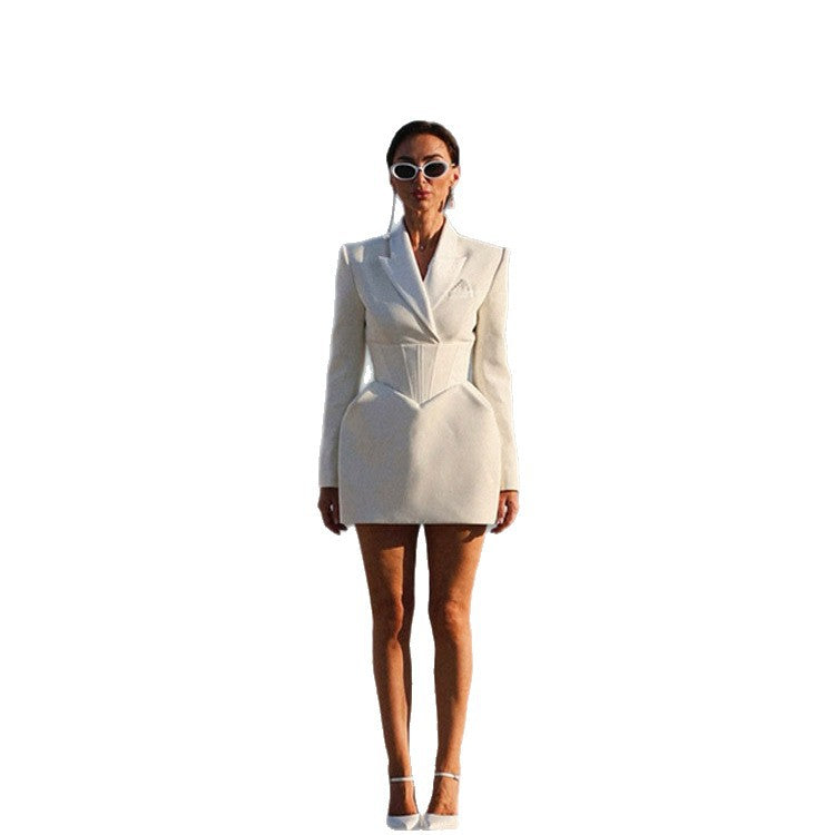 Damen Blazer-Kleid mit tailliertem Schnitt und eleganter Silhouette