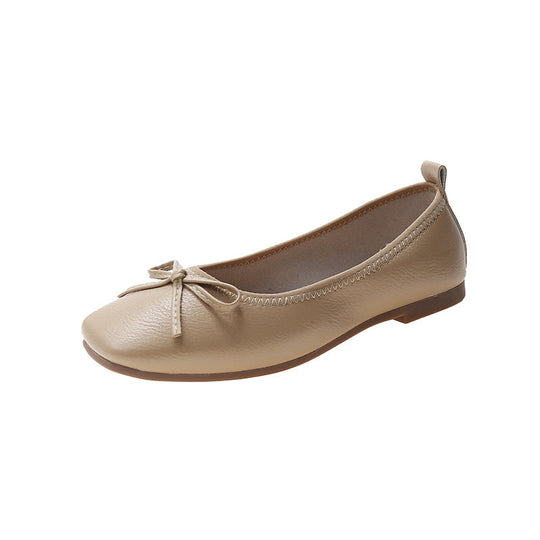 Damen Bequeme Ballerinas mit zartem Schleifen-Detail