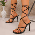 Damen Hochhackige Riemchen-Sandalen mit lässigem Design