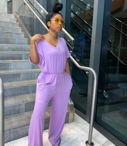 V-Ausschnitt Jumpsuit für Frauen Jane