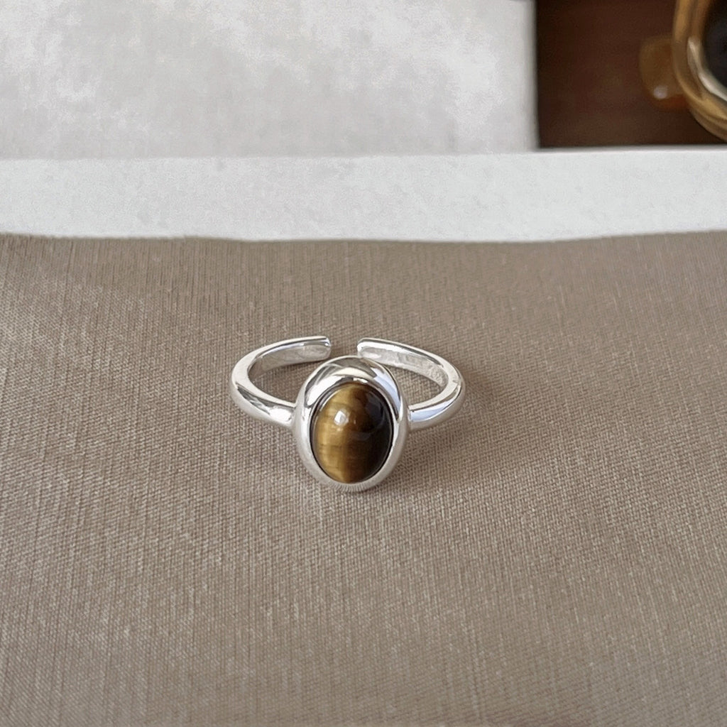 Damenring mit hochwertigem, facettiertem Halbedelstein Shop Nory