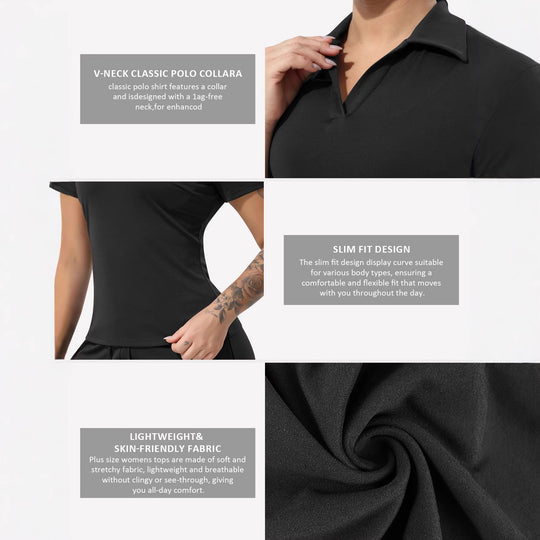 Damen Tailliertes Funktions-Polo mit Stretchjersey und Performance-Atmungsaktivität Shopy Nory