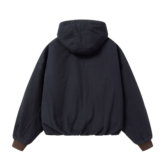 Herren Gefütterte Kapuzenjacke mit Kunstfell-Innenfutter und elastischem Saum Shop Nory