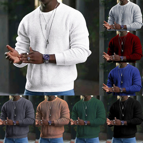 Herren Strukturierter Pullover