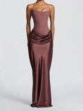 Damen Elegantes Wickelkleid mit figurbetontem Oberteil und schimmerndem Rock Shopnory