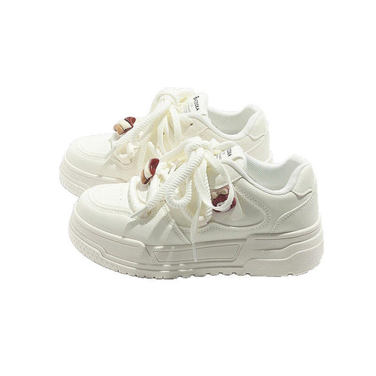 Damen Modische Sneakers mit einzigartigen Schnürdetails und verstärkter Sohle