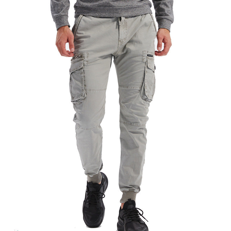 Herren Cargo-Hosen mit praktischen Taschen und elastischem Bund