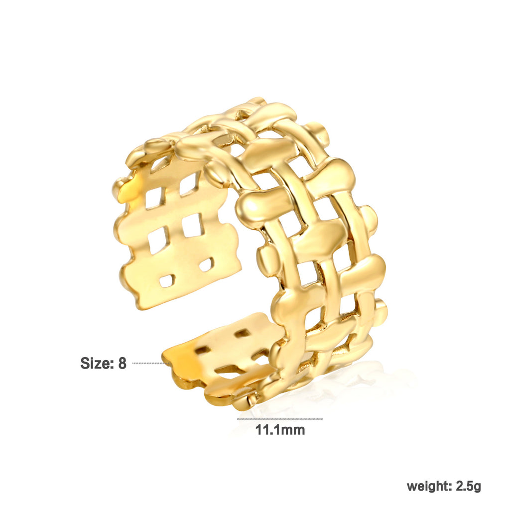 Damen Zierlicher Ring im Pflanzenmotiv Shop Nory