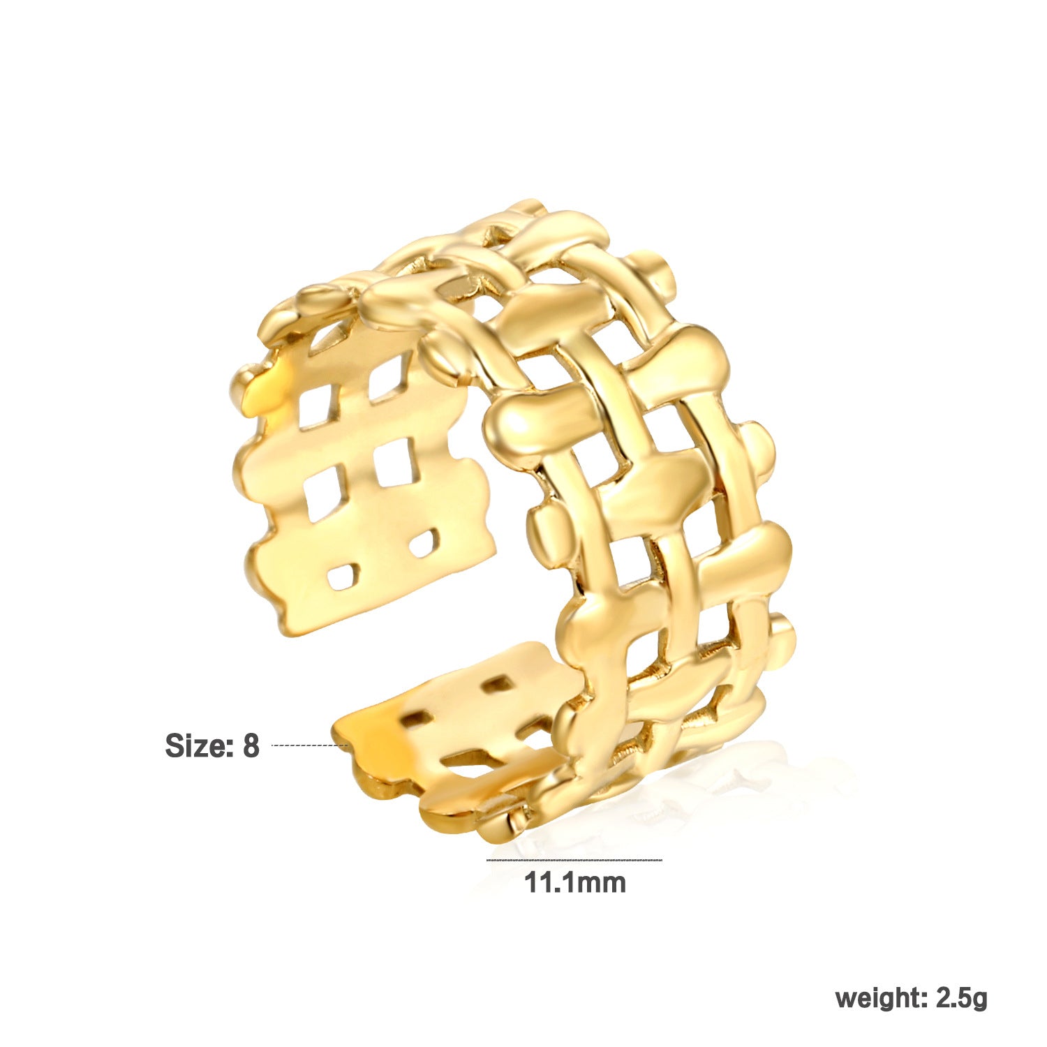 Damen Zierlicher Ring im Pflanzenmotiv Shop Nory