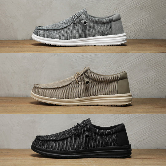 Herren atmungsaktive Mokassin‑Slipper aus Strick mit Memory‑Fußbett und rutschfester EVA‑Laufsohle Shop Nory