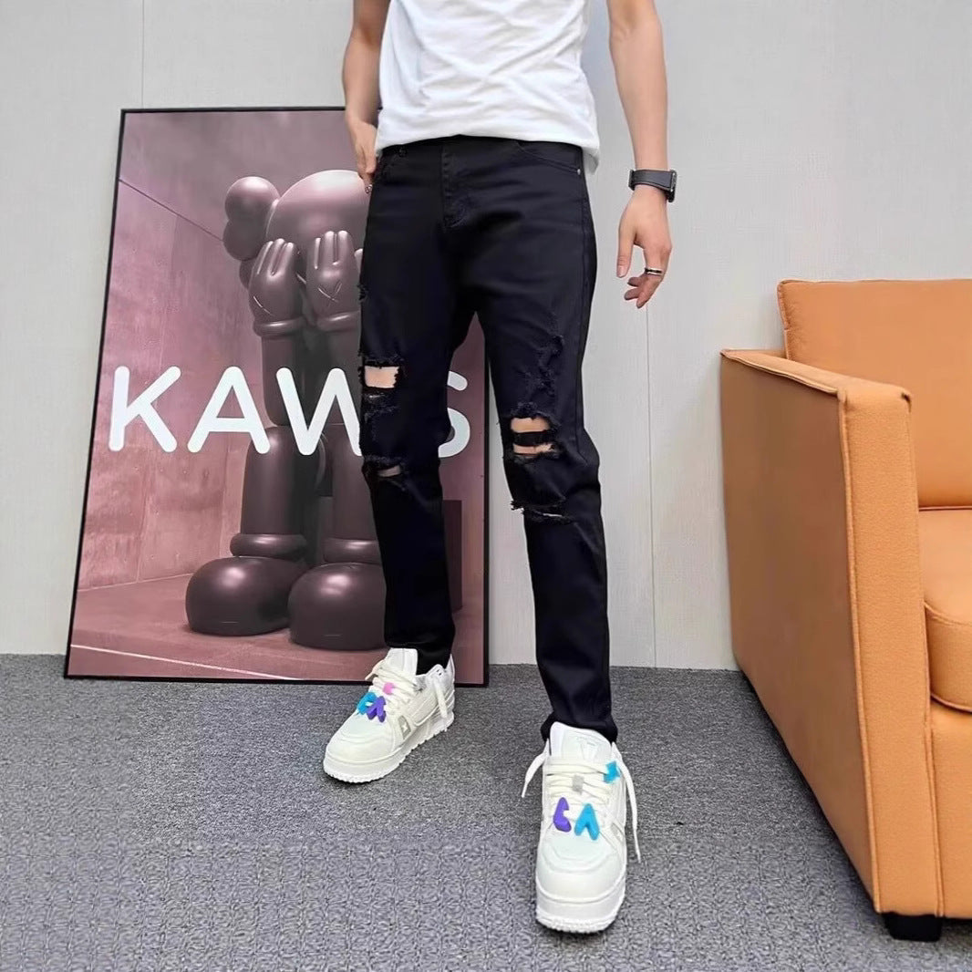 Herren Modische Destroyed Jeans Shop Nory
