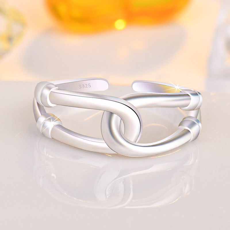 Damen Offener Armreif mit kunstvollem Knoten-Design Shop Nory