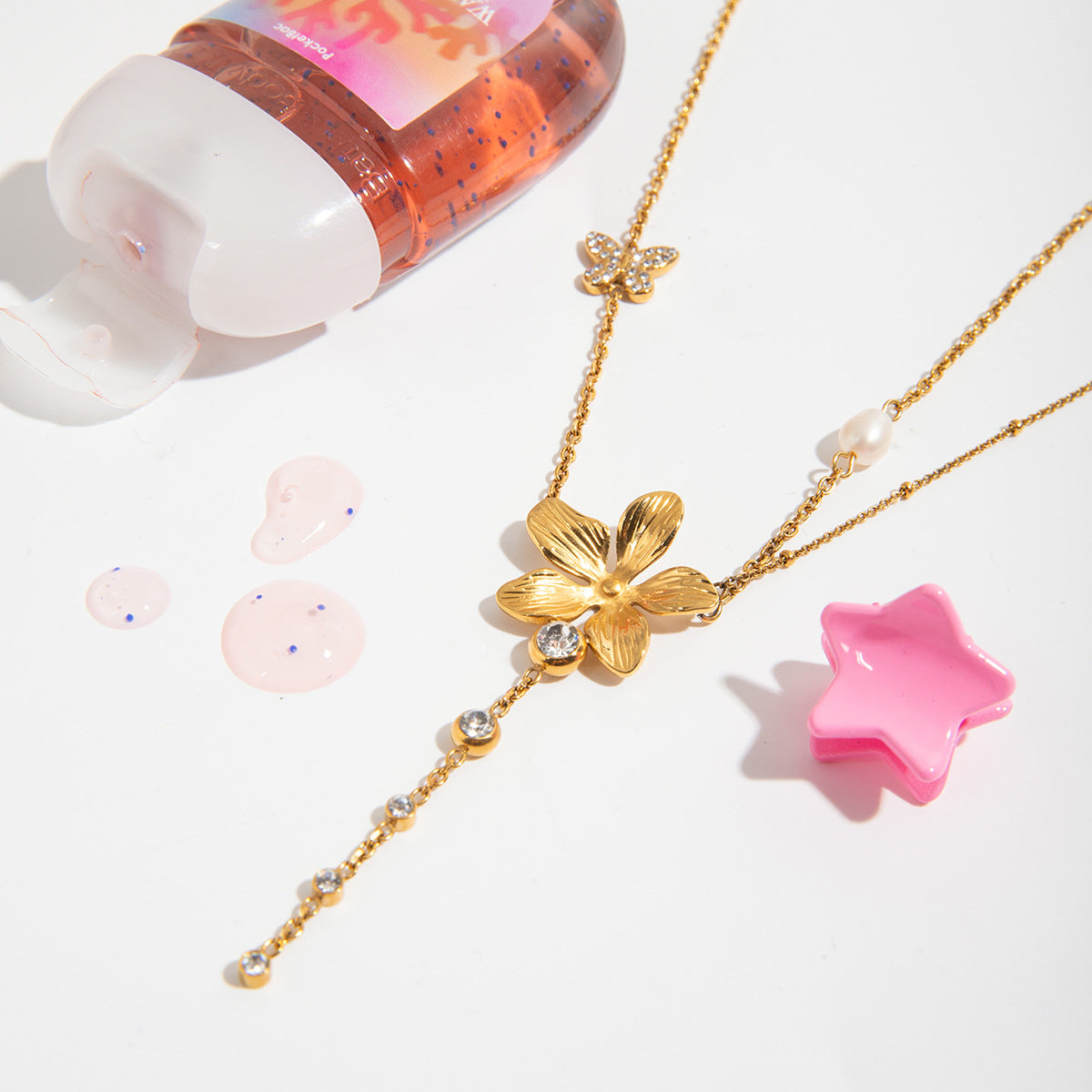Damen Halskette mit verstellbarem Edelstahl-Kettendesign und hypoallergenen Eigenschaften Shop Nory