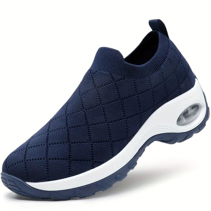 Damen Slip-On Strick-Sneaker mit Luftkissen und dämpfender Plateausohle Shop Nory