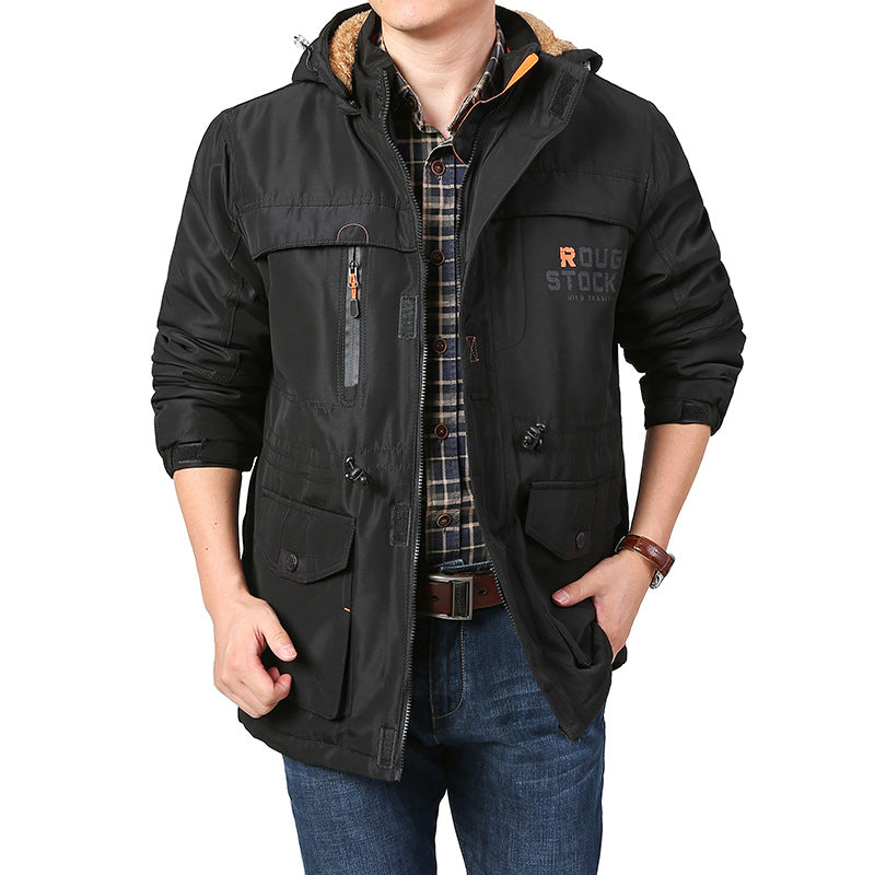 Herren Multifunktionale Wetterjacke mit praktischen Taschen Shop Nory