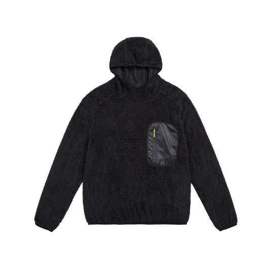 Unisex kuscheliger Kapuzen-Fleecepullover mit Brust-Reißverschlusstasche und elastischem Saum Shop Nory