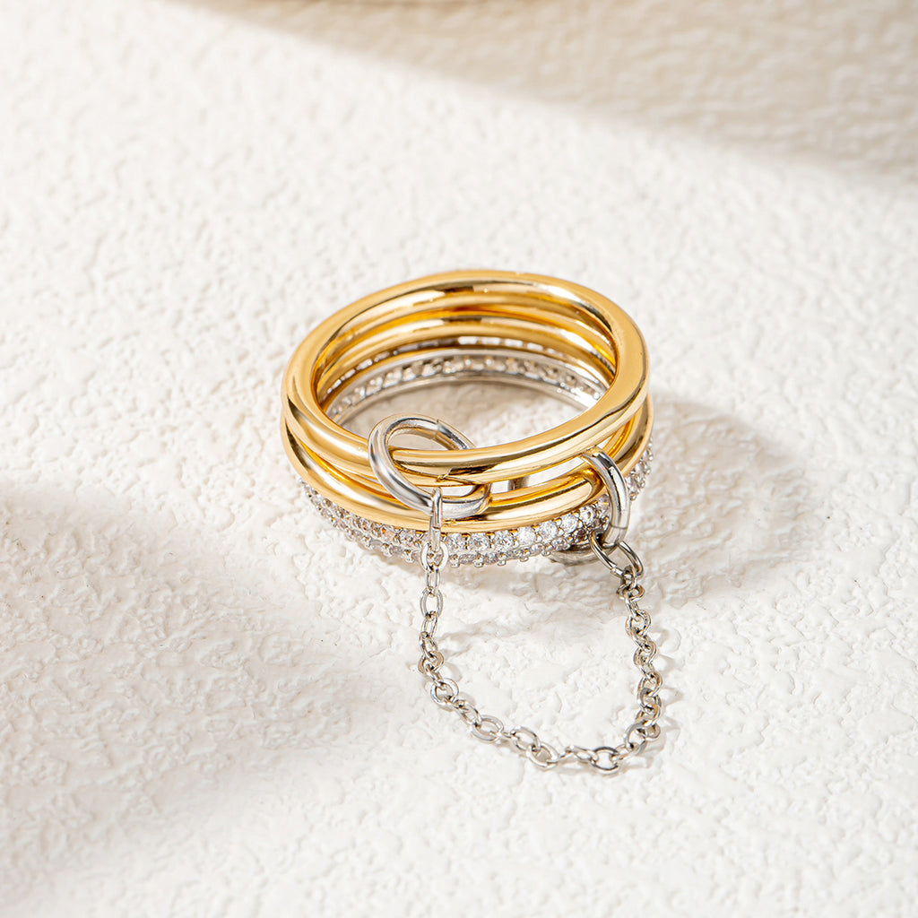 Damen modisches Ring-Set Shop Nory