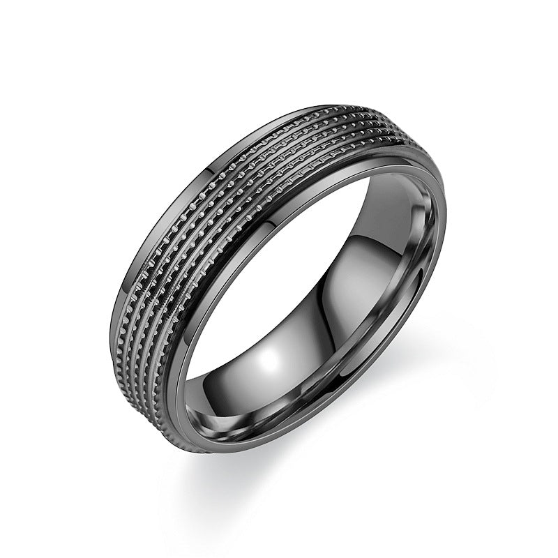 Herren Ring mit elegantem, strukturiertem Oberflächendesign Shop Nory