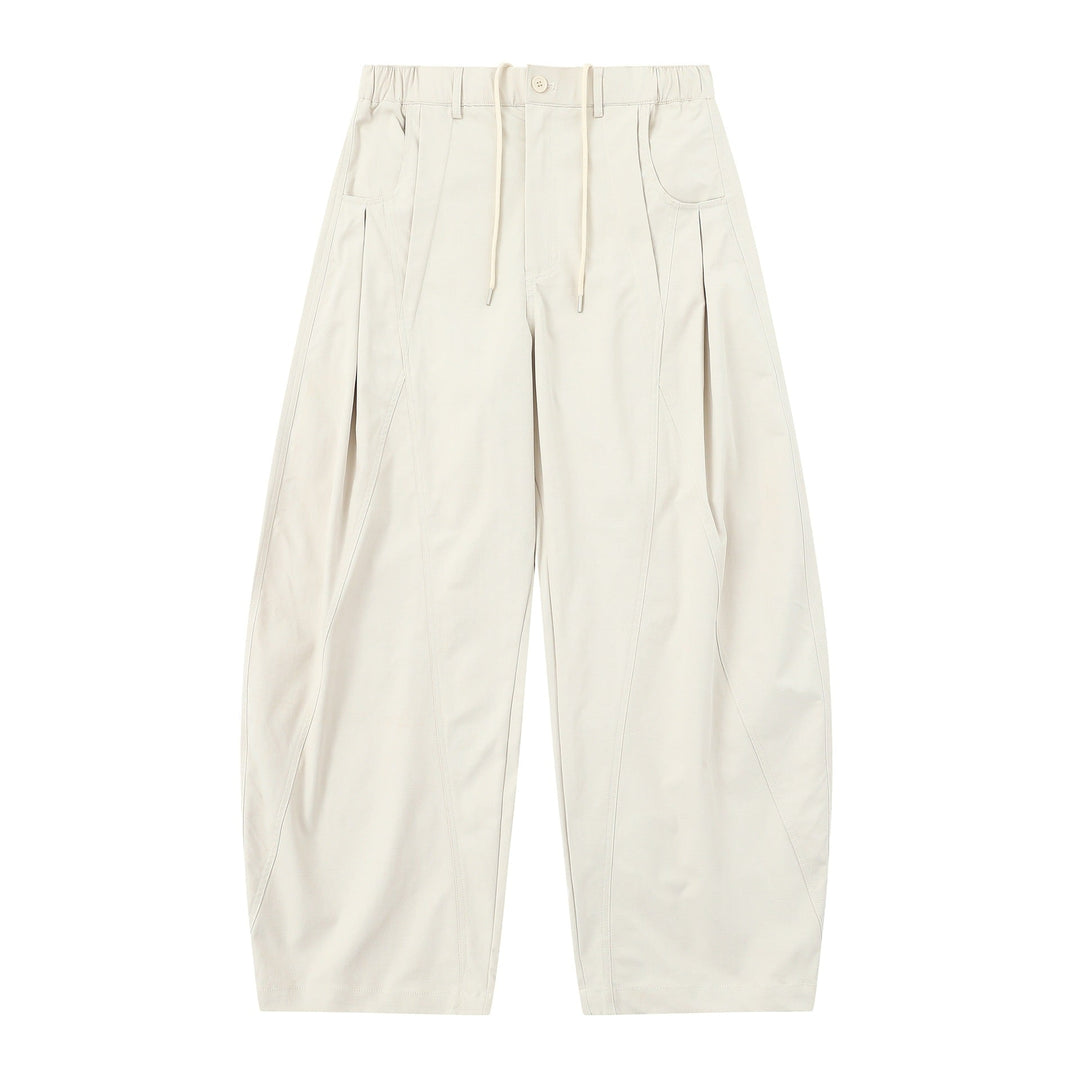 Damen High-Waist Cropped-Cargo-Hose mit abgesteppten Paneelen und Tunnelzug Shop Nory