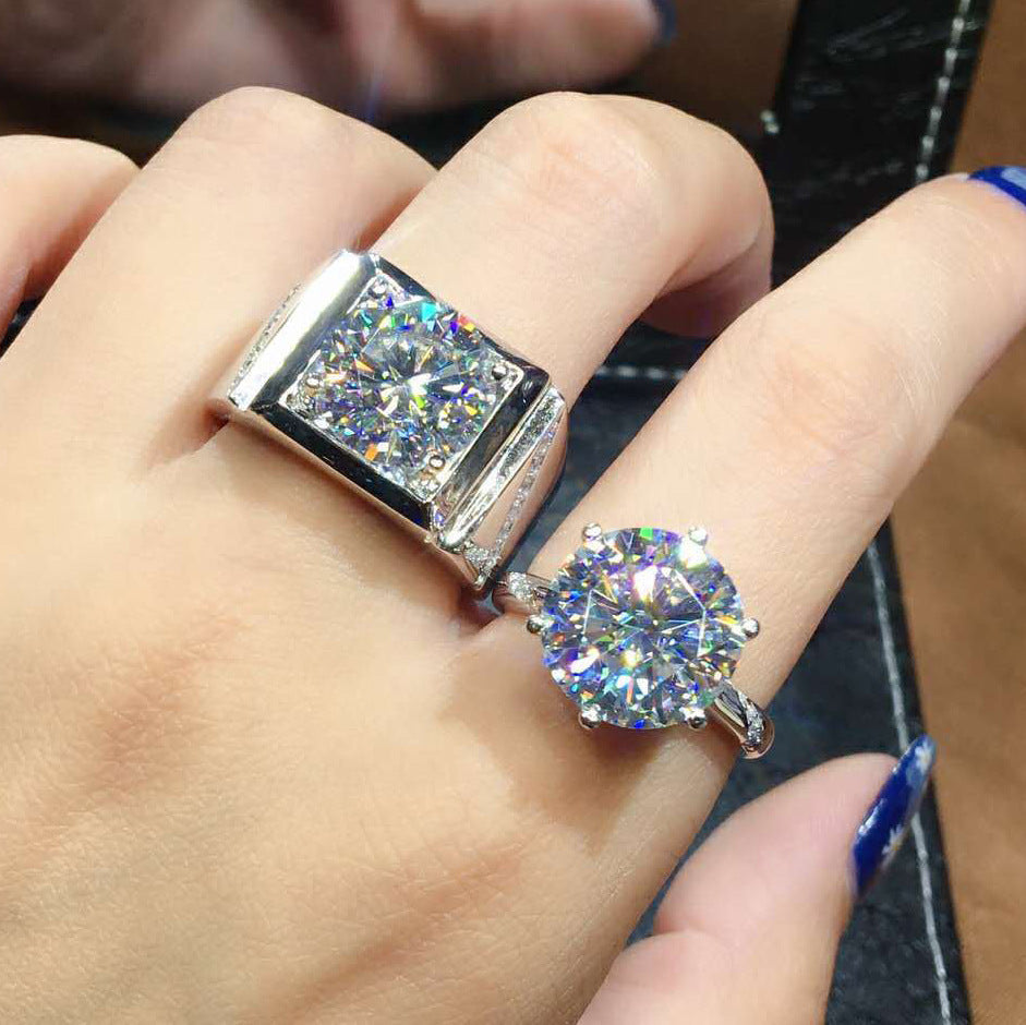 Damen Funkelnder Solitär-Ring mit exquisite Fassung Shop Nory