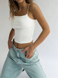 Damen ärmelloses Crop-Top