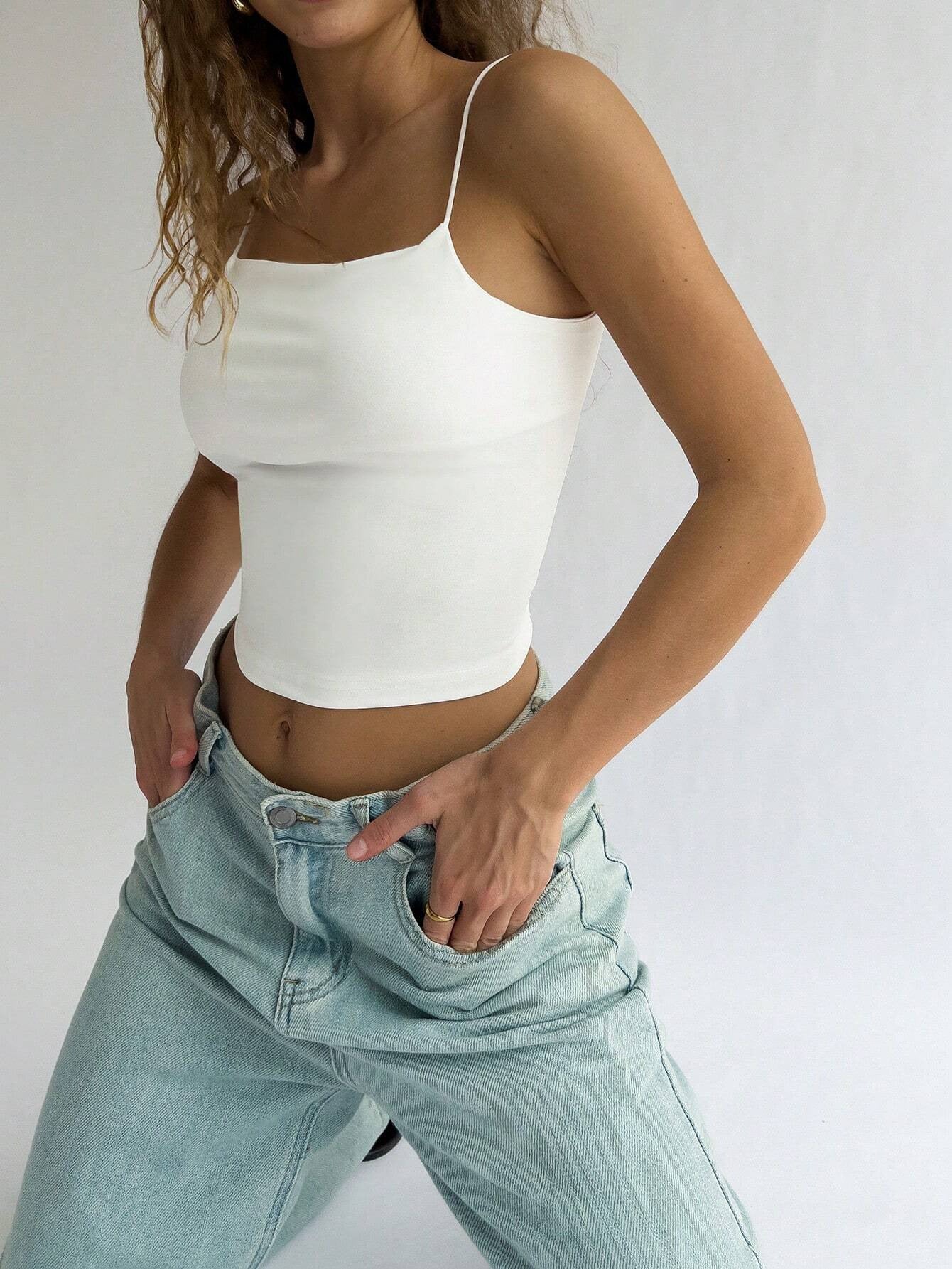 Damen ärmelloses Crop-Top
