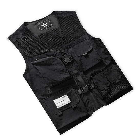 Herren Multifunktionale Einsatzweste mit Mesh-Rücken, modularer Taschenaufteilung und Klickverschlüssen Shop Nory