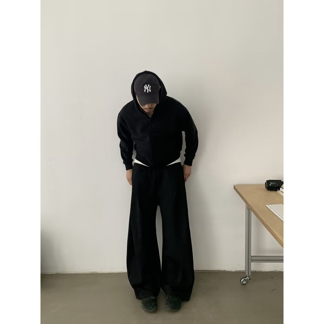 Damen Modisches Oversized Hoodie und Weitbein-Hosen Set Shop Nory