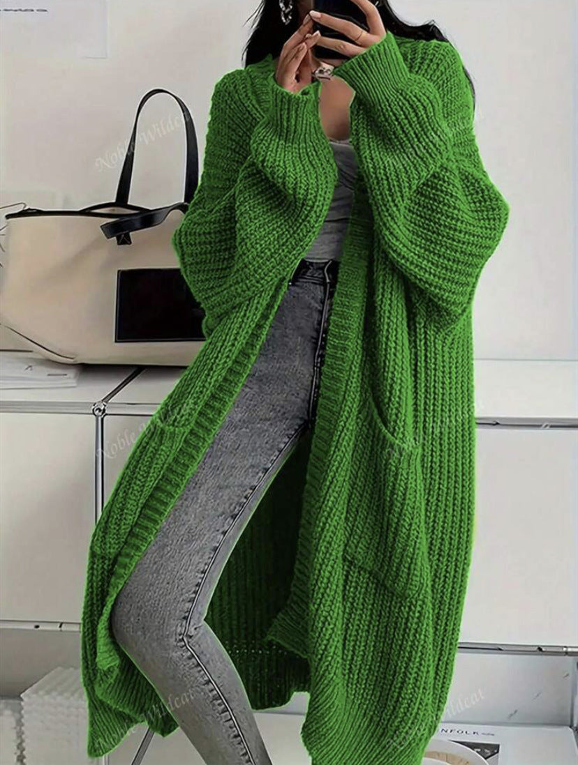 Damen Strickmantel im Oversized-Stil