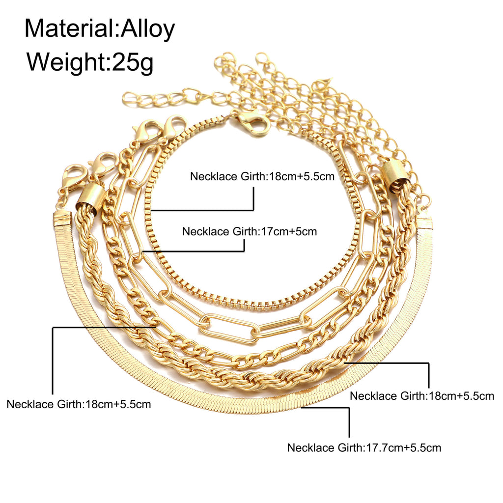Damen Armband-Set mit eleganten Kettendesigns Shop Nory