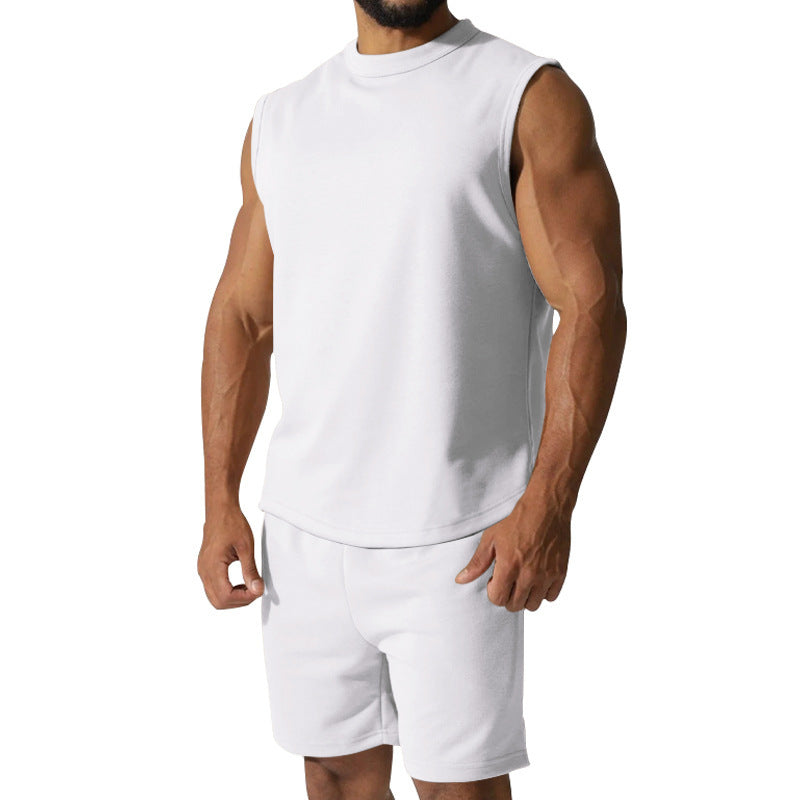Herren sportliches Kurzarm-Set aus atmungsaktivem Material