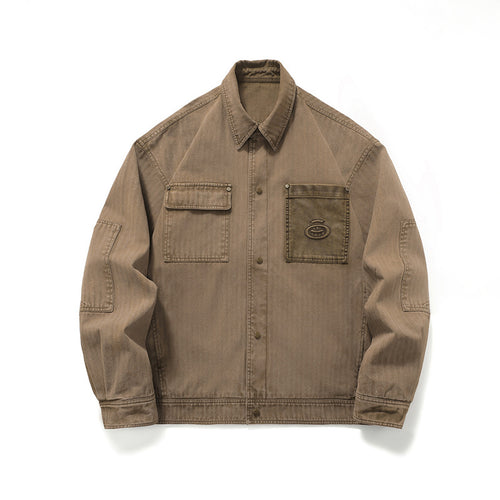 Herren Robust gearbeitete Worker‑Chorejacke aus Canvas mit aufgesetzten Brusttaschen Shop Nory