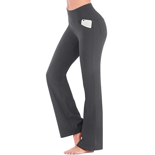 Damen Yoga-Hose mit hohem Bund und flared Schnitt