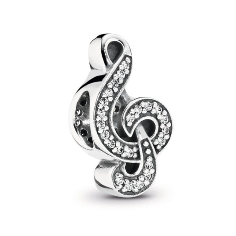Facettierter Kristall-Charme Perlenanhänger Für Charm-Armband mit Zirkonia-Einfassung