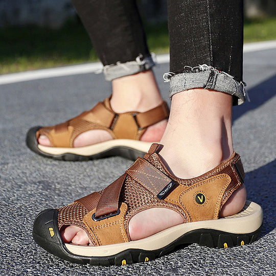 Herren Outdoor Sandalen mit rutschfester Sohle und verstellbarem Riemensystem