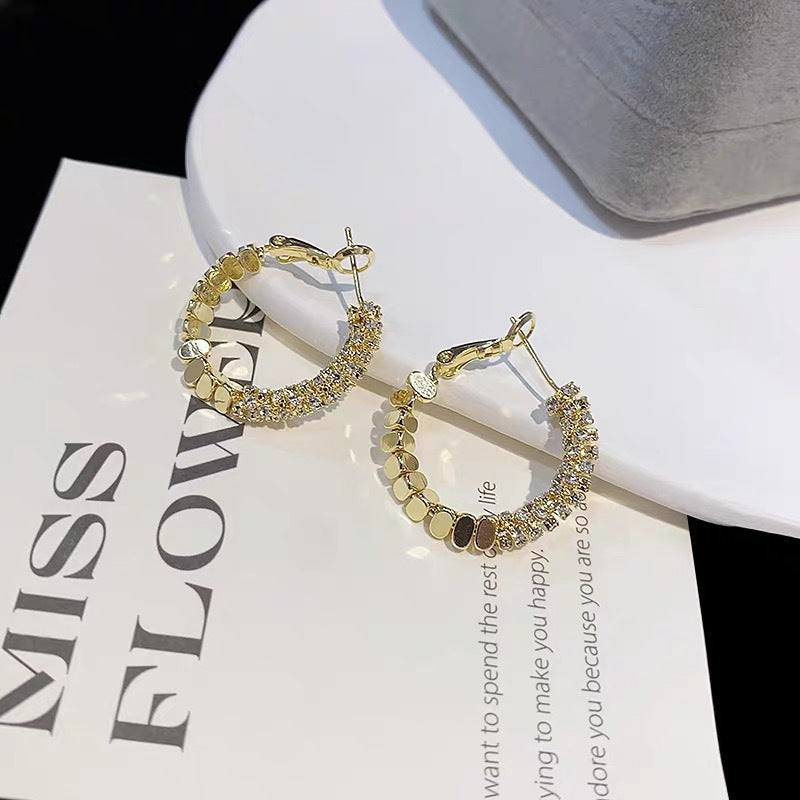 Damen Ohrringe mit funkelndem Kristall-Design Shop Nory