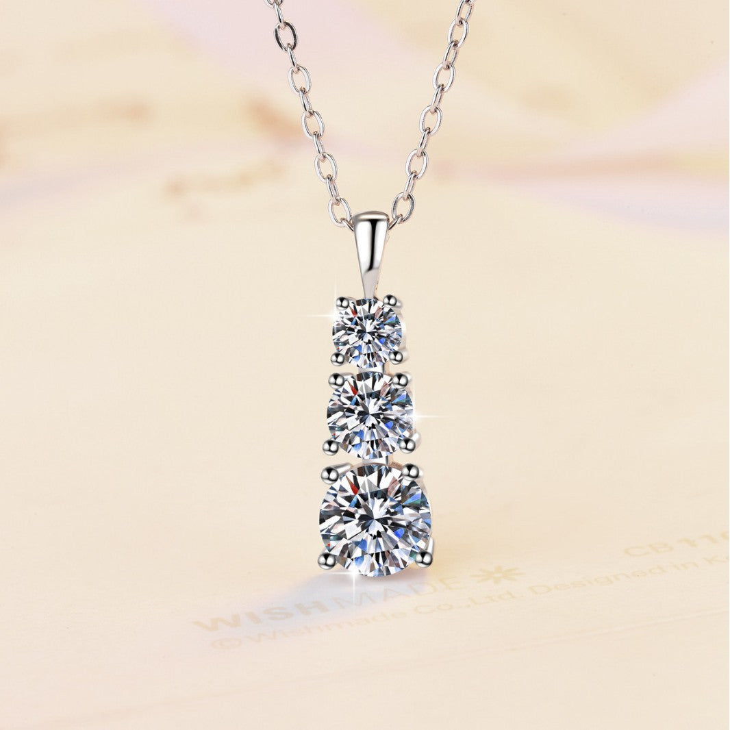 Damen Halskette mit funkelndem Kristall-Design Shop Nory