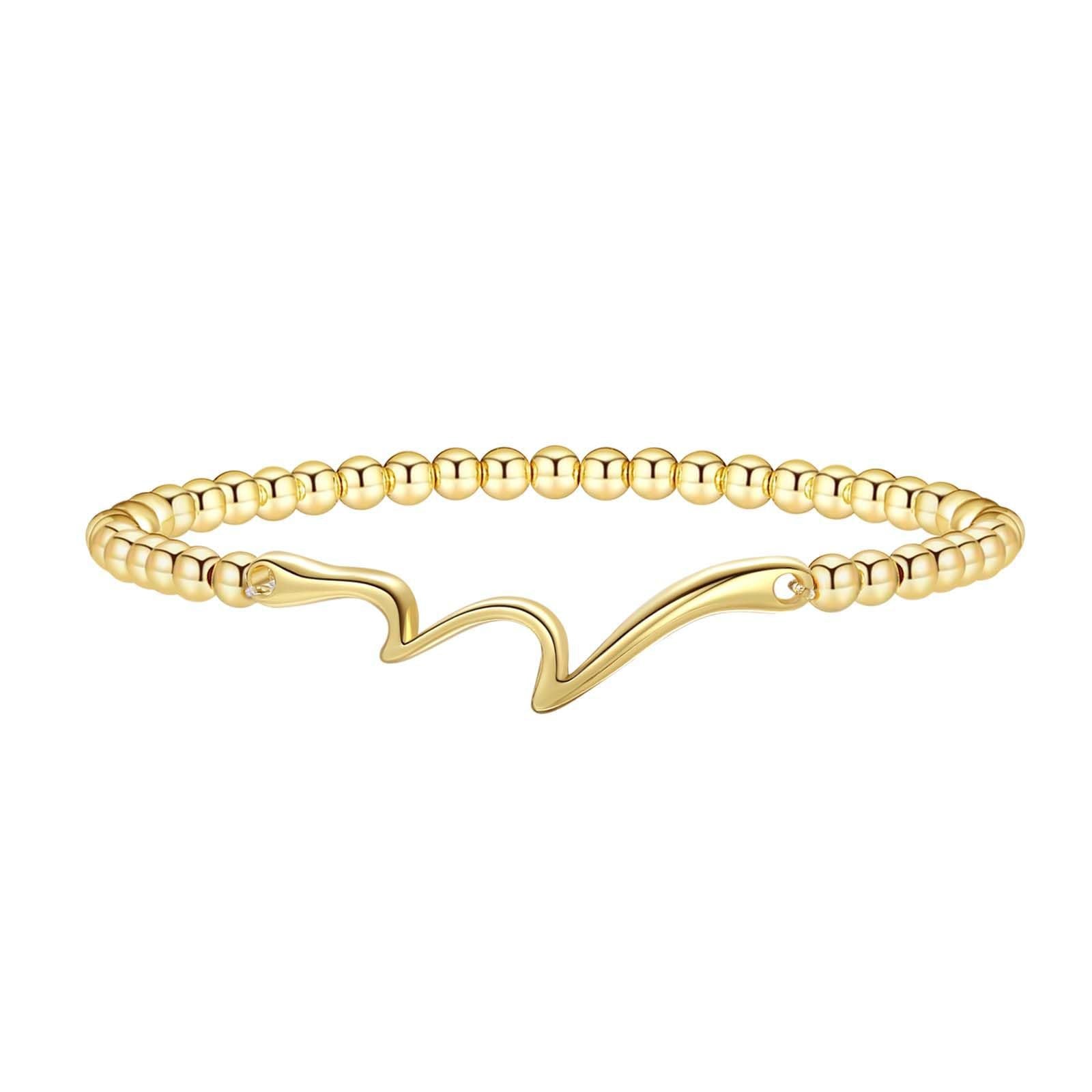 Damen Armband mit zeitloser Herz- und Perlenstruktur Shop Nory