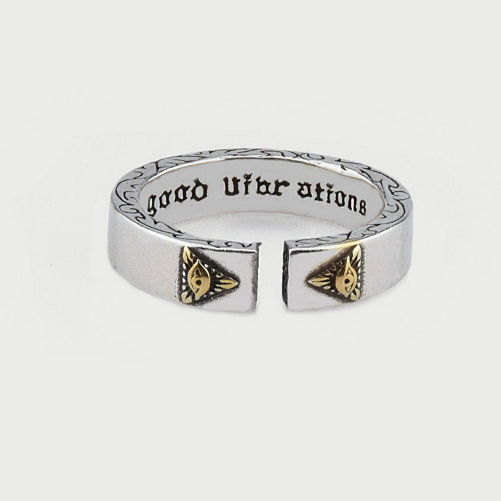 Damen Offener Ring mit kunstvollem Sonnenmotiv und edlen Akzenten Shop Nory