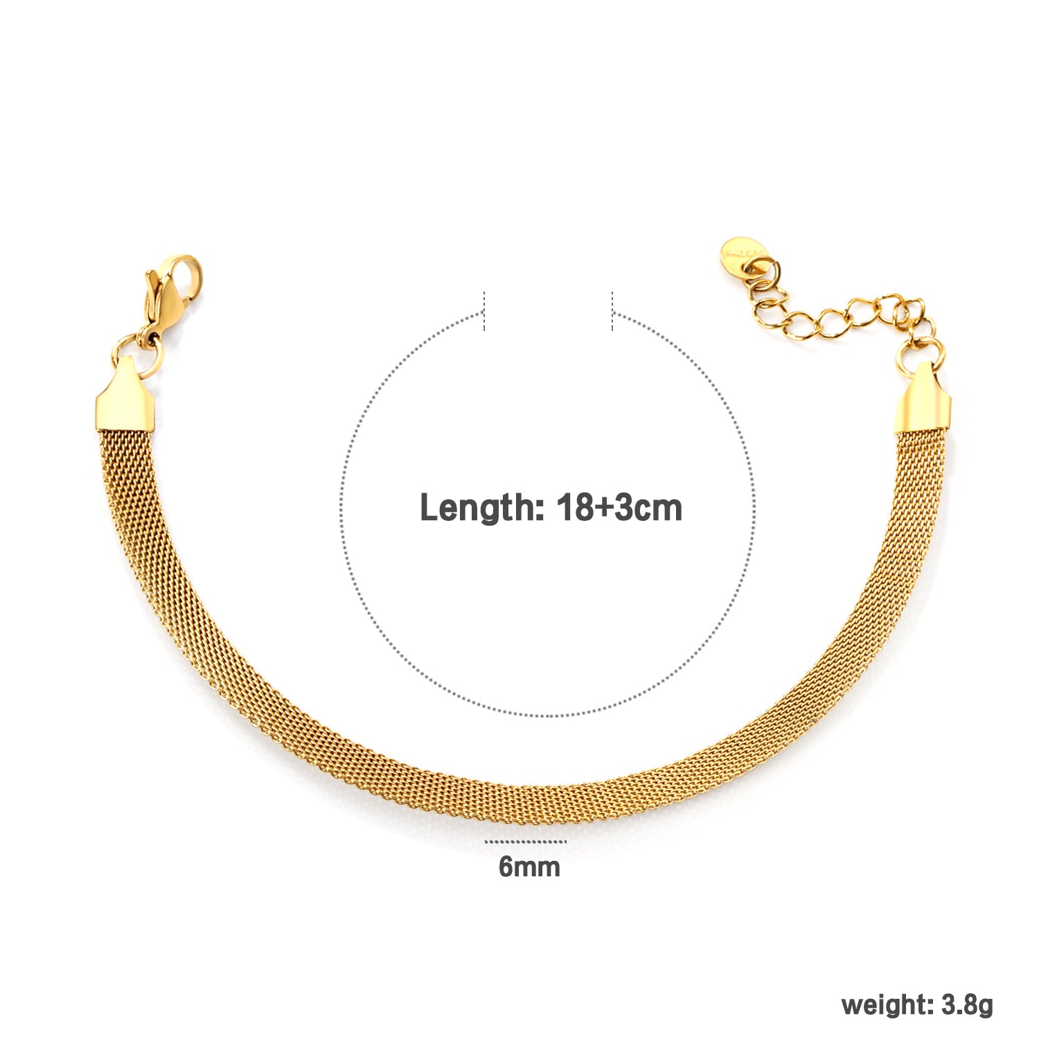 Damen Edelstahl Gliederhalskette mit verstellbarem Verschluss Shop Nory