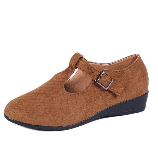 Damen Keil-Ballerinas mit gekreuzten Elastikriemen und weichem Memory-Fußbett Shop Nory