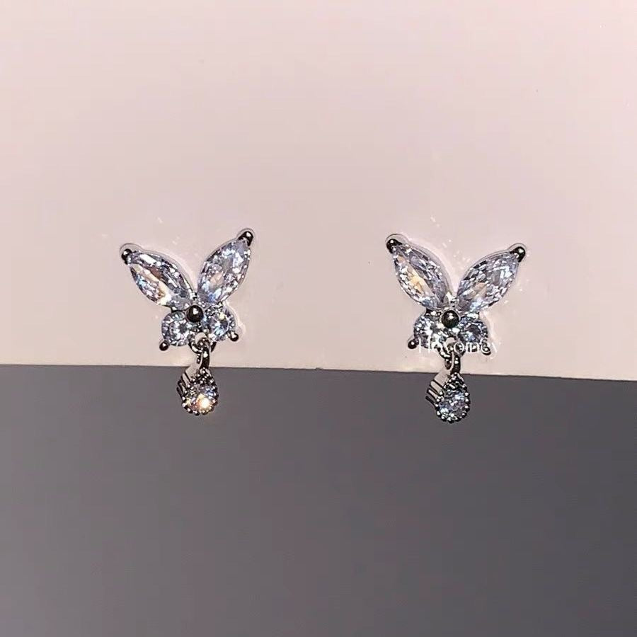 Damen Funkelnde Ohrstecker im Hasenmotiv Shop Nory