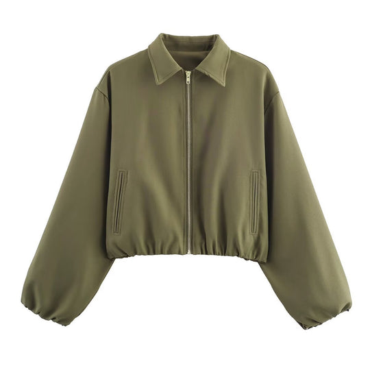Damen cropped Übergangsjacke