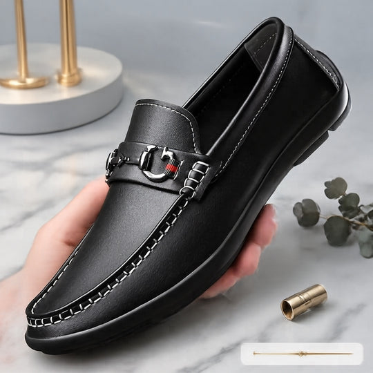 Herren Elegant Leder Mokassins Shop Nory