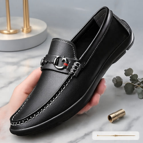 Herren Elegant Leder Mokassins Shop Nory