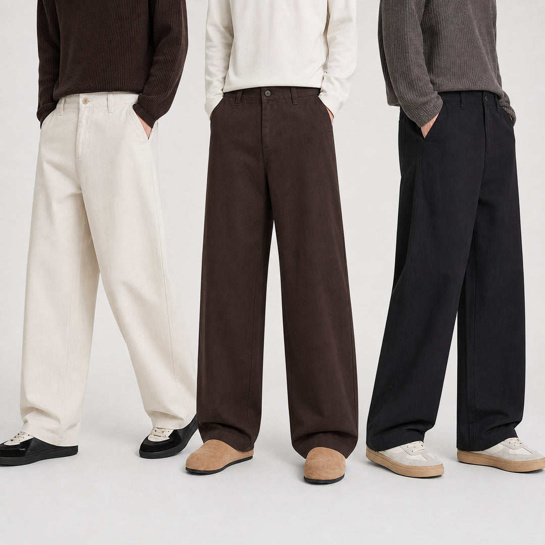 Damen Utility-Denimhose mit hoher Taille, extra weitem Bein und aufgesetzten Taschen Shop Nory