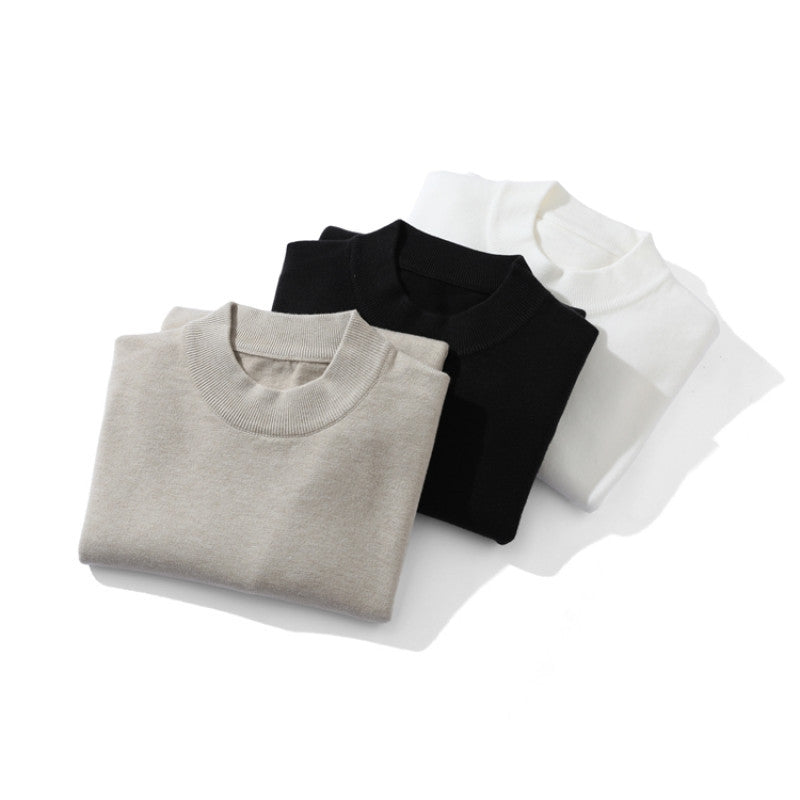 Unisex Feiner Strickpullover mit Mockneck, Oversize-Schnitt und gerippten Bündchen Shop Nory